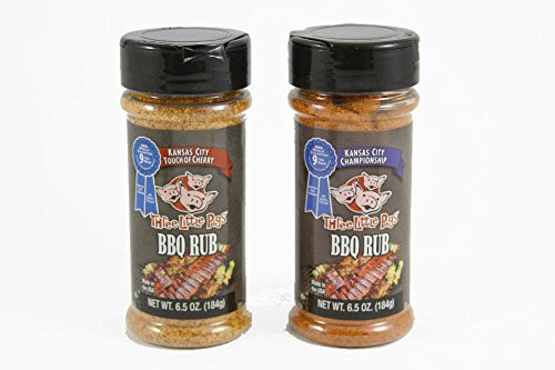 Kansas City Three Little Pigs BBQ Rub Variety Bundle - 2 Items -Kansas City Championship Three Little Pigs BBQ Rub and Kansas City Touch of Cherry Three Little Pigs BBQ Rub-