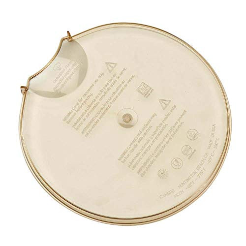 Cambro MCCH150 High Heat Splatter-Proof Cover Amber Case of 1