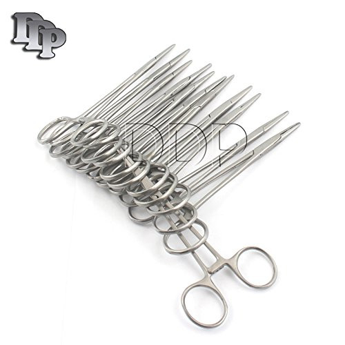 DDP PACK OF 12 O.R GRADE MOSQUITO HEMOSTAT LOCKING FORCEP 5" STRAIGHT SERRATED TP