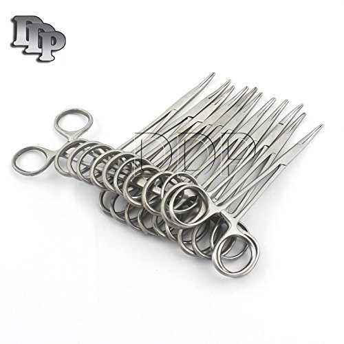 DDP PACK OF 12 O.R GRADE MOSQUITO HEMOSTAT LOCKING FORCEP 5" CURVED SERRATED TP