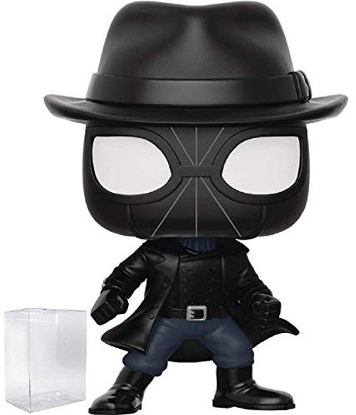 Funko Pop! Animated Spider-Man Movie: Into The Spider-Verse - Spider-Man Noir with Hat Vinyl Figure (Includes Pop Box Protector Case)