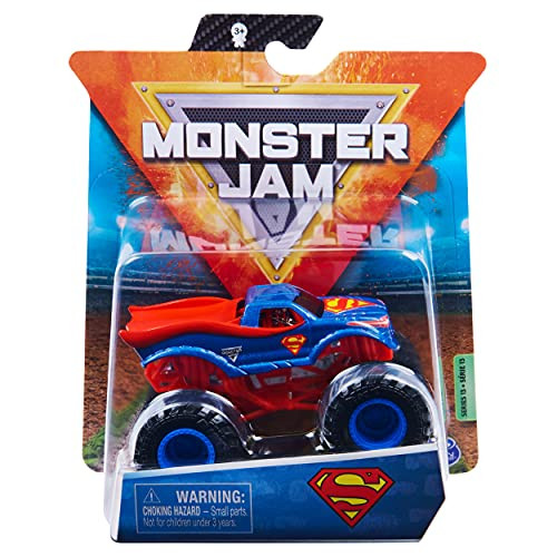 Monster Jam Official Superman Monster Truck Die-Cast Vehicle Heroes and Villains Trucks Series 1-64 Scale