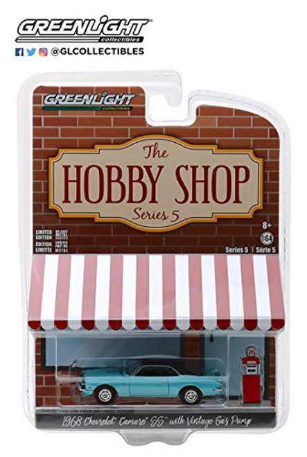 Greenlight 1-64 The Hobby Shop Series 5 - 1968 Camaro SS with Vintage Gas Pump 97050-B Greenlight 1-64 The Hobby Shop Series 5 - 1968 Camaro SS with Vintage Gas Pump 97050-B