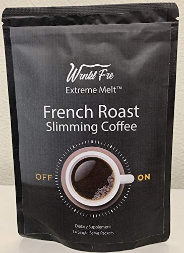 Wrnkl Fre Extreme Melt French Roast Slimming Coffee 14-Packets Get Your Day Started Burning Fat Away
