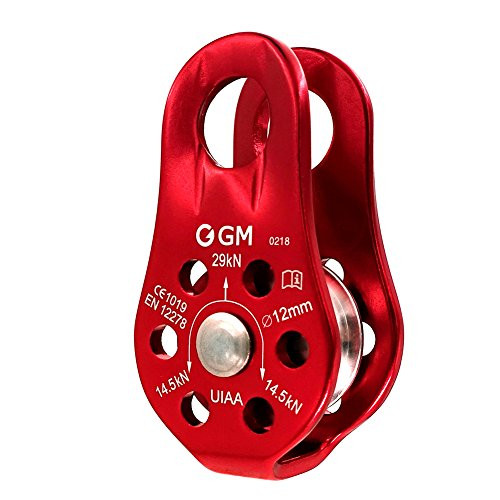 GM CLIMBING 29kN CE UIAA Certified Micro Pulley Slack Tender for Hitch Tending