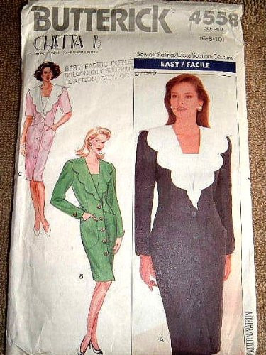 Butterick Chetta B Pattern 4558 Misses Dress with Variations Size 6-10 Easy to Sew