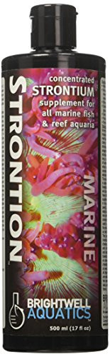 Brightwell Aquatics Strontion Concentrated Strontium Supplement for All Marine Aquariums 500-ML -STR500-