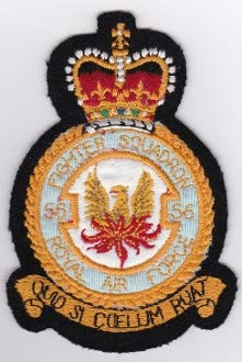 RAF Patch b 56 Squadron Royal Air Force Crest Lightning Fighter 115mm 79mm THERMOADHESIVE Embroidered Patches Patch