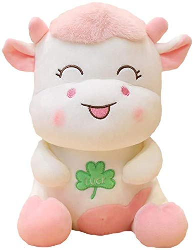 N-L Stuffed Animals  and  Plush Toys Creative Toys Cute Cartoon Obedient Cow Plush Doll Calf Pillow Plush Toy Pillow Doll Children s Birthday Gift -Size - Pink-23cm--Pink-30cm
