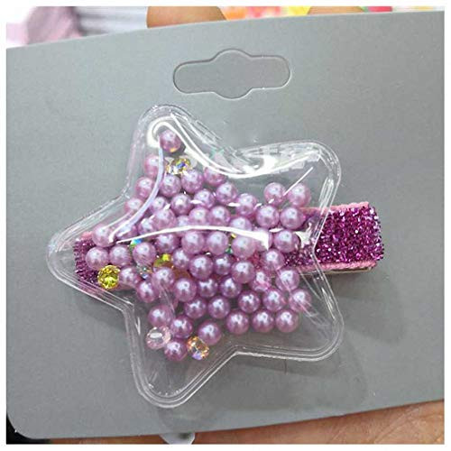 Pudwy Glitter Star Crown Barrettes Hair Clips for Girls Hair Accessories Twinkle Hairgrips Sequins Hairpin Kids Headwear 14