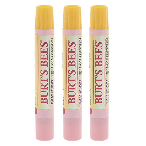 Burt's Bees Lip Shimmer Grapefruit 0.09 oz -Pack of 3-