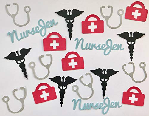 Personalized Doctor or Nurse Confetti - Medical School Graduation Retirement Party