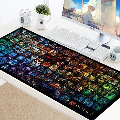 WYQLZ Gaming Mouse Pad Warcraft Dota2 Large Mouse Mat Game Keyboard Mat Extended Mousepad for Computer PC Mouse Pad -Color - G Size - 8003003mm-