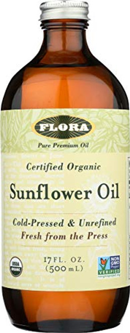 FLORA - Sunflower Oil Cold Pressed and Unrefined 17 Fl Oz FLORA - Sunflower Oil Cold Pressed and Unrefined 17 Fl Oz