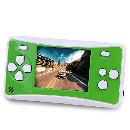Handheld Game Console for Children,The 80's Arcade Retro Game Player with 2.5" 8-Bit LCD Portable Video Games Can Connected TV,Built-in 152 Classic Old School Game(Green1) 