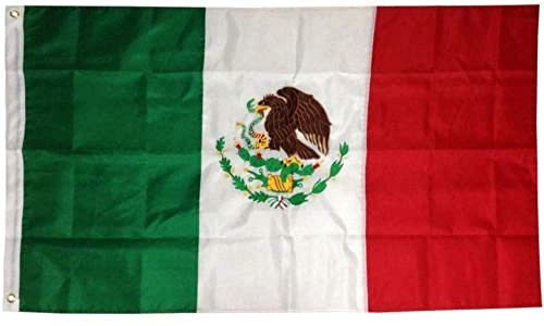 - 3x5 Ft EMBROIDERED SEWN NYLON Mexican Country National Flag - MEXICO by I.E.Y.online-store - 3x5 Ft EMBROIDERED SEWN NYLON Mexican Country National Flag - MEXICO by I.E.Y.online-store