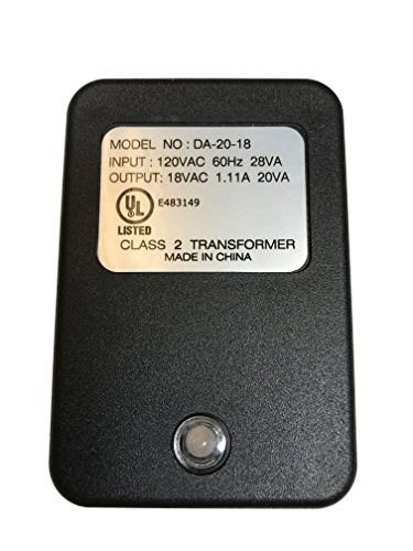 18VAC 1.11 Amp Class 2 Resettable Transformer, 20VA, 2-Screw, with Indicator Light