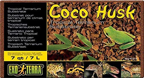 EXO-TERRA Coco Husk Brick Tropical Terrarium Reptile Substrate 7 qt