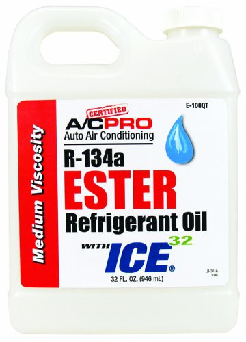 A-C PRO E-100QT R-134a ESTER Refrigerant Oil with ICE 32-32 oz.