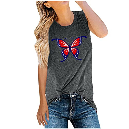 CapsA American Flag Tank Tops Women Patriotic Shirt USA Flag Stars Stripes Print Sleeveless T-Shirt 4th of July Tee Tops CapsA American Flag Tank Tops Women Patriotic Shirt USA Flag Stars Stripes Print Sleeveless T-Shirt 4th of July Tee Tops