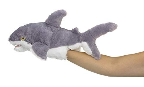 Eco Pals Shark Puppet by Wildlife Artists Stuffed Animal Plush Toy Puppet 18 Eco-Friendly Embroidered Eyes and Noses Made from 100 percent Post-Consumer and Recycled Materials