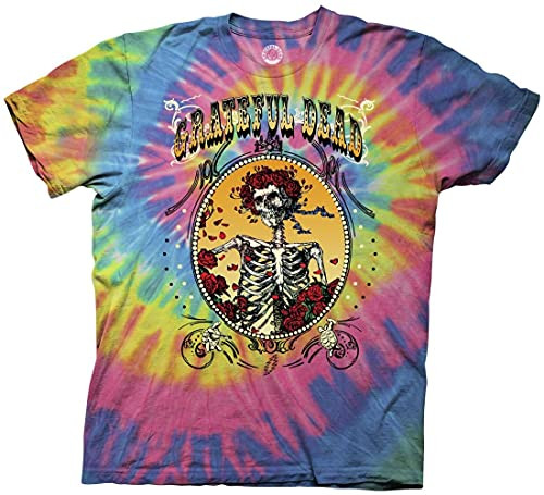 Ripple Junction Grateful Dead Bertha Deco Frame Adult T-Shirt Small Multicoloured