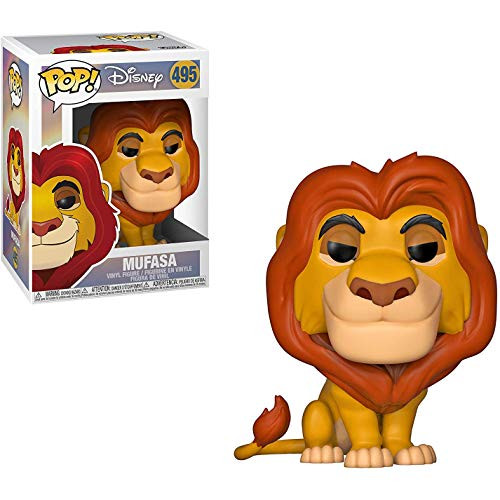 Funko Mufasa- Lion King x POP Disney Vinyl Figure  and  1 POP Compatible PET Plastic Graphical Protector Bundle -495 - 36391 - B-
