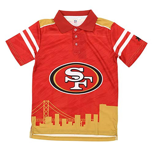 NFL Big Boys Youth -8-18- City Poly Polo San Francisco 49ers