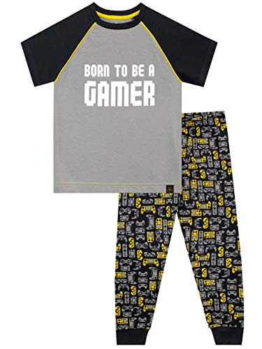 Harry Bear Boys Gaming Pajamas Grey Size 14