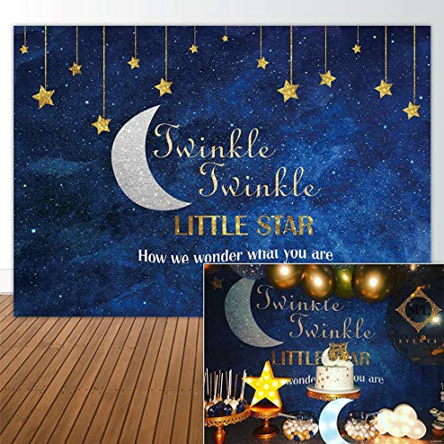 Allenjoy 7x5ft Photography Backdrop Background Twinkle Twinkle Little Gold Glitter Star Birthday Party Banner Newborn Props Photo Studio Booth Baby Shower photocall Allenjoy 7x5ft Photography Backdrop Background Twinkle Twinkle Little Gold Glitter Star Birthday Party Banner Newborn Props Photo Studio Booth Baby Shower photocall