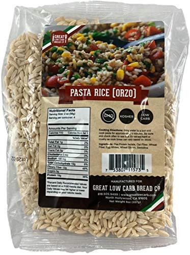 Great Low Carb Bread Co. Pasta Rice -Orzo- 8oz-SET OF 2