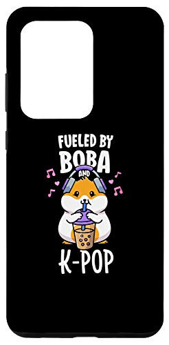 Galaxy S20 Ultra Cute KPop Shirt Fueled By Boba And K-Pop Bubble Tea Hamster Case