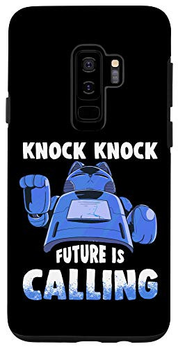 Galaxy S9 plus Vintage Knock Knock Future Is Calling Robotics Technology Case