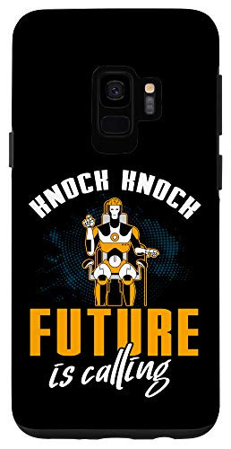 Galaxy S9 Vintage Knock Knock Future Is Calling Robot Technology Gift Case