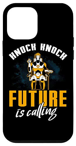 iPhone 12 mini Vintage Knock Knock Future Is Calling Robot Technology Gift Case
