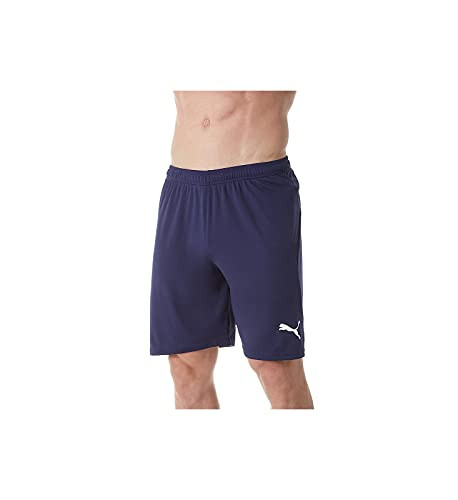 PUMA Men's Liga Core Shorts Peacoatpuma White L