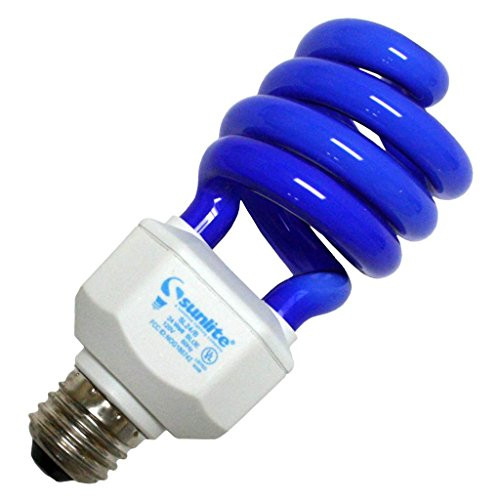 Sunlite 05511 - SL24-B 24W BLUE SWIRL Twist Medium Screw Base Compact Fluorescent Light Bulb