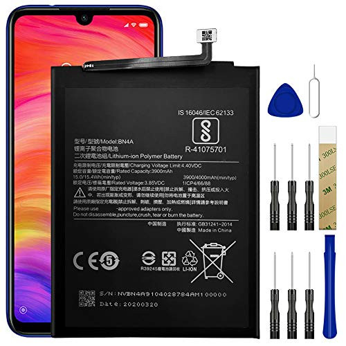 Replacement Battery BN4A for Xiaomi Redmi Note 7 Pro Battery Free Adhesive Tool Replacement Battery BN4A for Xiaomi Redmi Note 7 Pro Battery Free Adhesive Tool