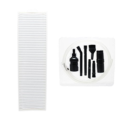 Upstart Battery Replacement for Bissell 3750 Series Vacuum Pleated Post Motor Filter with 7-Piece Micro Vacuum Attachment Kit - Compatible with Bissell Style 8 14 3091 HEPA Filter