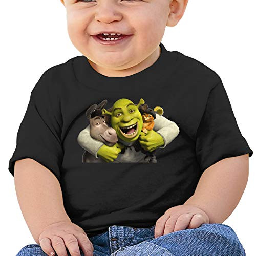 Wedday Baby T-Shirt Cute Infant Home Shrek Graphic Toddler T Boys and Girls Soft Short Sleeve Cotton Kids Shirt 18 Months Black Wedday Baby T-Shirt Cute Infant Home Shrek Graphic Toddler T Boys and Girls Soft Short Sleeve Cotton Kids Shirt 18 Months Black