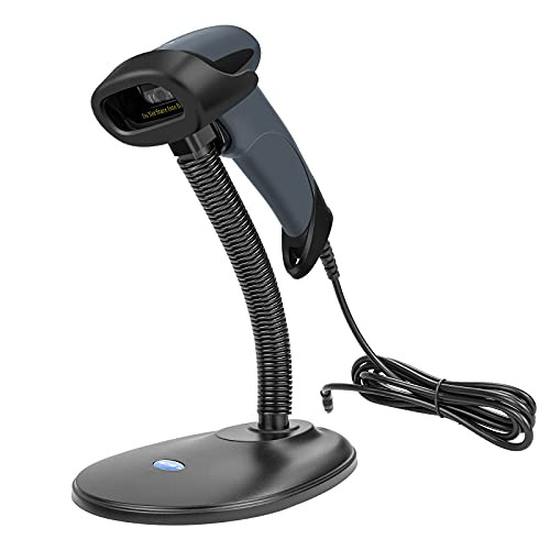 NETUM USB Barcode Scanner with Stand Wired Handheld Bar Code Reader 1D CCD Scanner Gun for Supermarket Convenience Store Warehouse