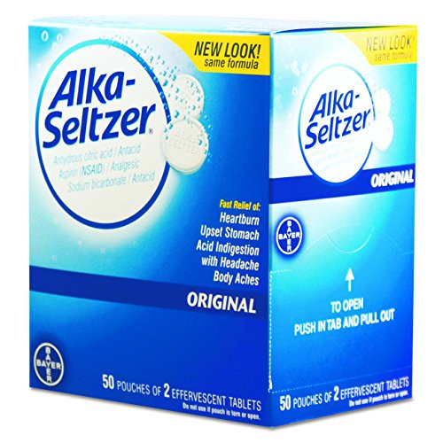 Alka-Seltzer PFY BXAS50 80659297 Antacid and Pain Relief Medicine Two-Pack -Pack of 50-