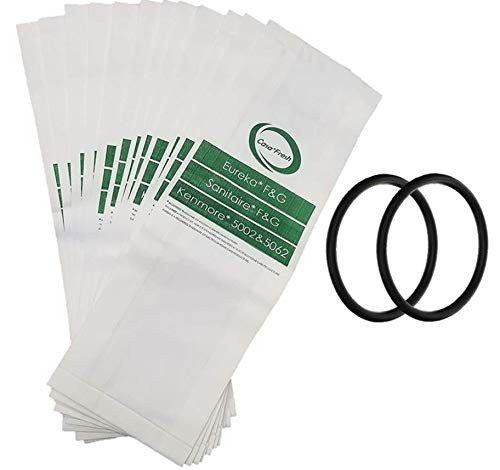 Electrolux 12 Bags for Eureka Style F and G Vacuum Cleaner F G Sanitaire Commercial  plus 2 Belts