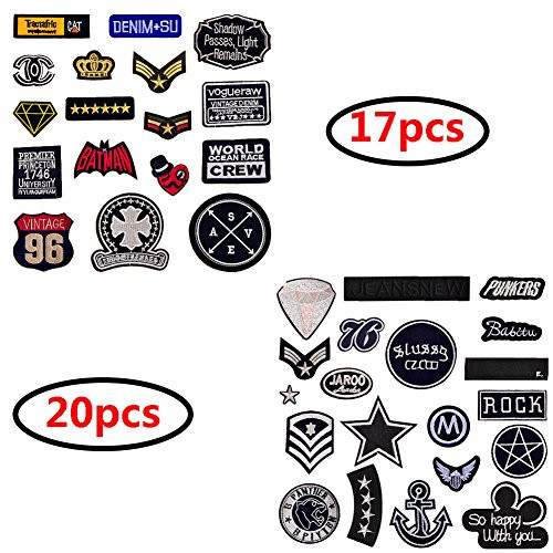 DIY 37pcs Embroidered Patch Sew On/Iron On Patch Applique Clothes Dress Plant Hat Jeans Sewing Flowers Applique DIY Accessory DIY 37pcs Embroidered Patch Sew On/Iron On Patch Applique Clothes Dress Plant Hat Jeans Sewing Flowers Applique DIY Accessory