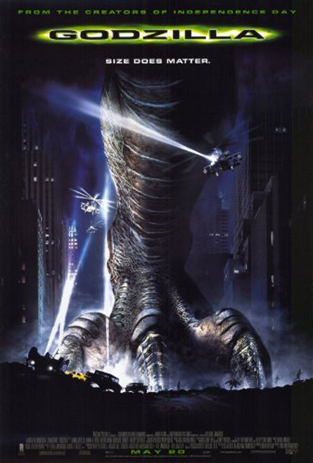 Godzilla Poster Movie -27 x 40 Inches - 69cm x 102cm- -1998- -Style E- Godzilla Poster Movie -27 x 40 Inches - 69cm x 102cm- -1998- -Style E-