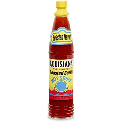 Louisiana Brand Roasted Garlic Hot Sauce - 3 oz -Pack of 4- Louisiana Brand Roasted Garlic Hot Sauce - 3 oz -Pack of 4-