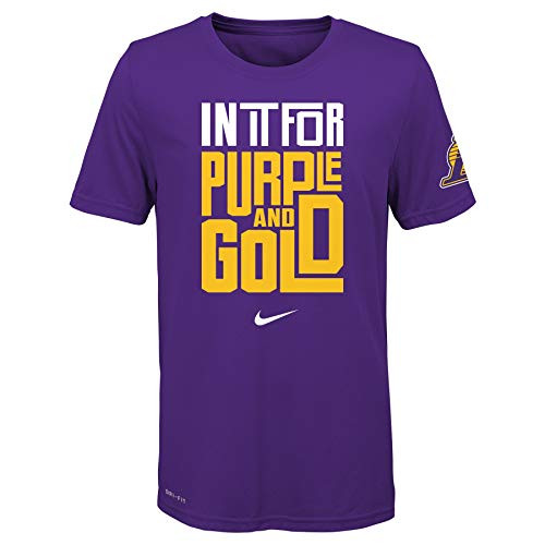 Nike NBA Youth Boys -8-20- Los Angeles Lakers in It Dri-Fit Short Sleeve Tee -X-Large -18-20-- Nike NBA Youth Boys -8-20- Los Angeles Lakers in It Dri-Fit Short Sleeve Tee -X-Large -18-20--