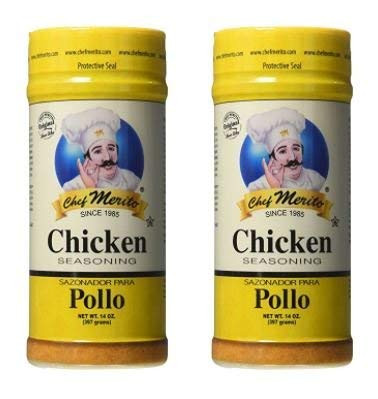 Chef Merito Chicken Seasoning 14 Ounce -Pack of 2- - SET OF 2
