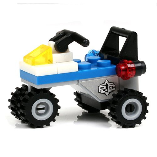 Ziyier G  and  E Mini Police Bike Building Block Set - 23 Pieces