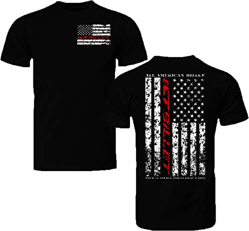 ICT Billet Stars  and  Stripes All American Billet Pullover Hoodie LS LS1 Swap Black USA Large FH00DIE-L